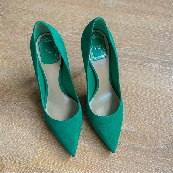 ! SOLD ! DIOR CHERIE POINTY PUMP HEELS EU 37/ US 6.5 - Picture 6 of 10